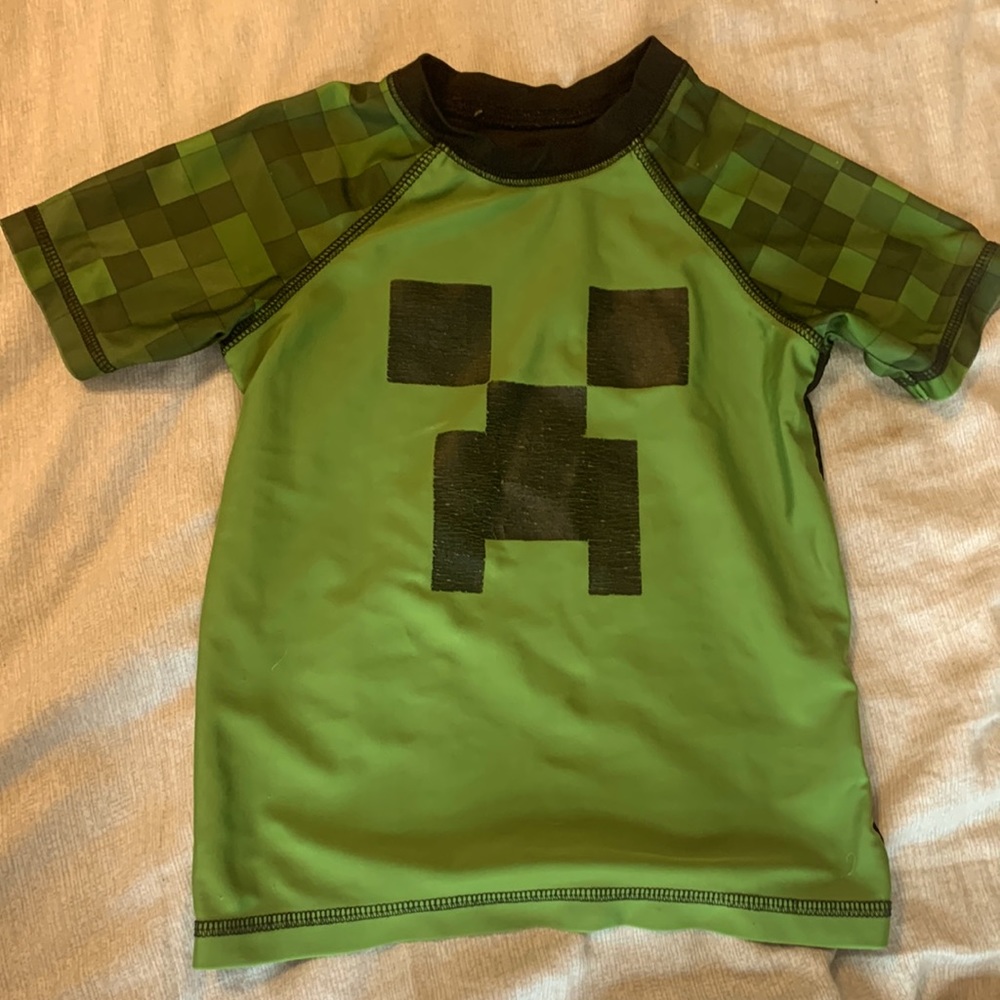 Minecraft swim shirt
